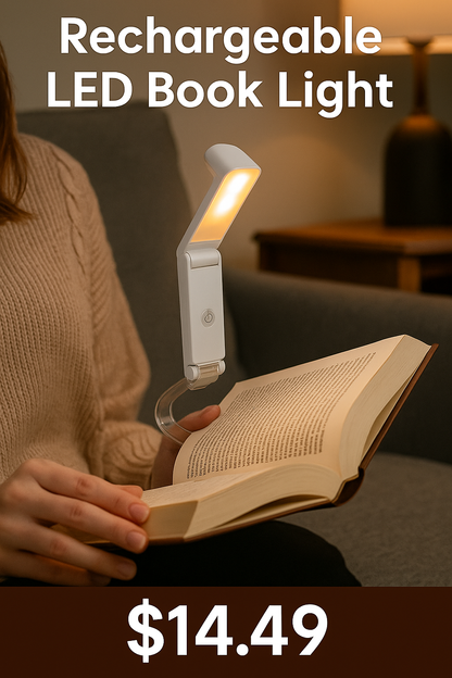 GlowNest™ LED Book Reading Light