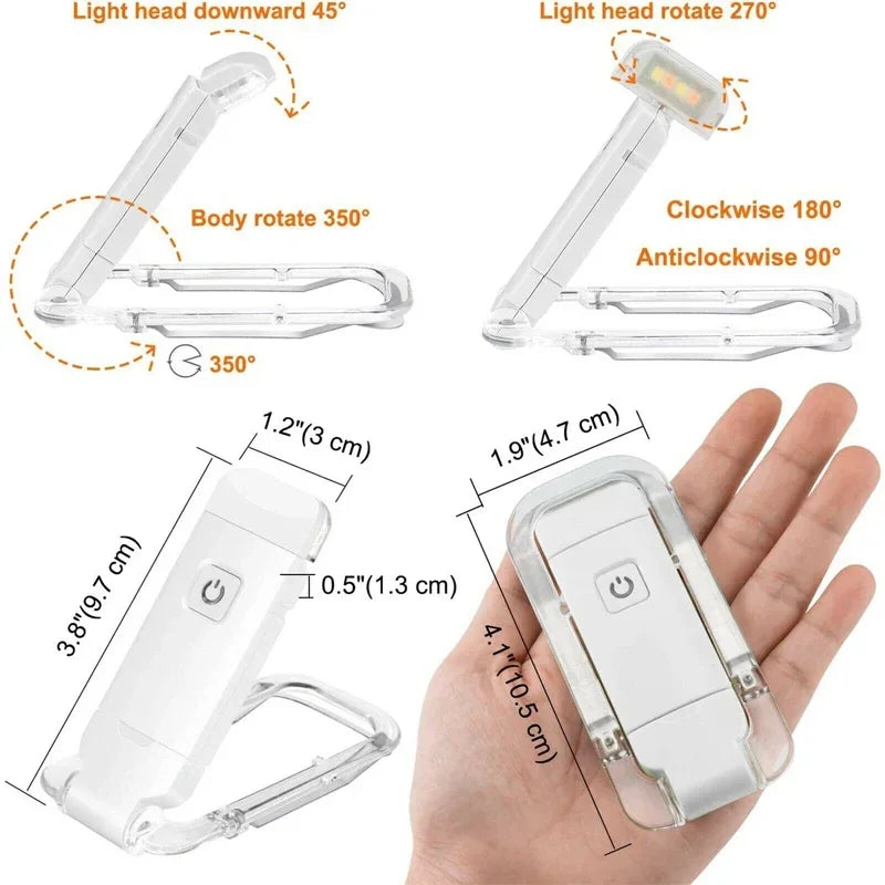 GlowNest™ LED Book Reading Light