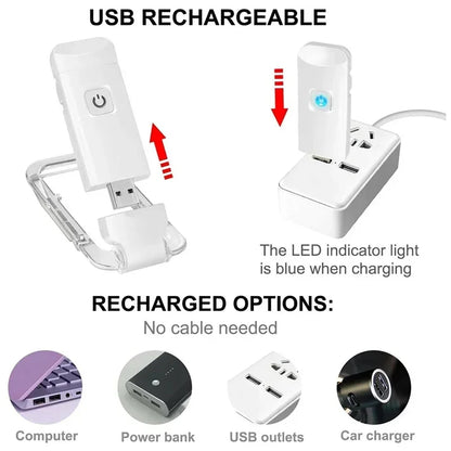 GlowNest™ LED Book Reading Light